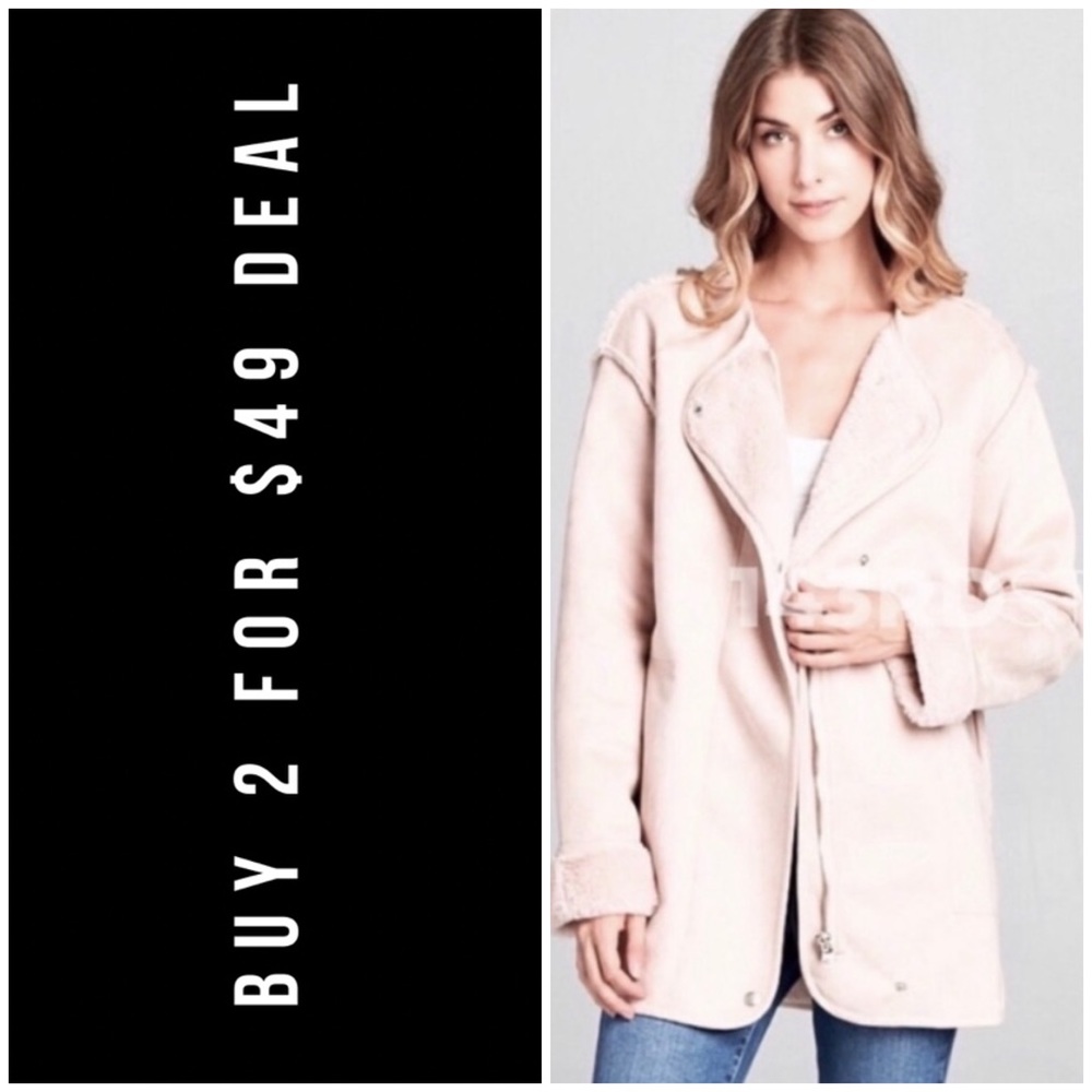 ❄️SUEDE NUDE COAT